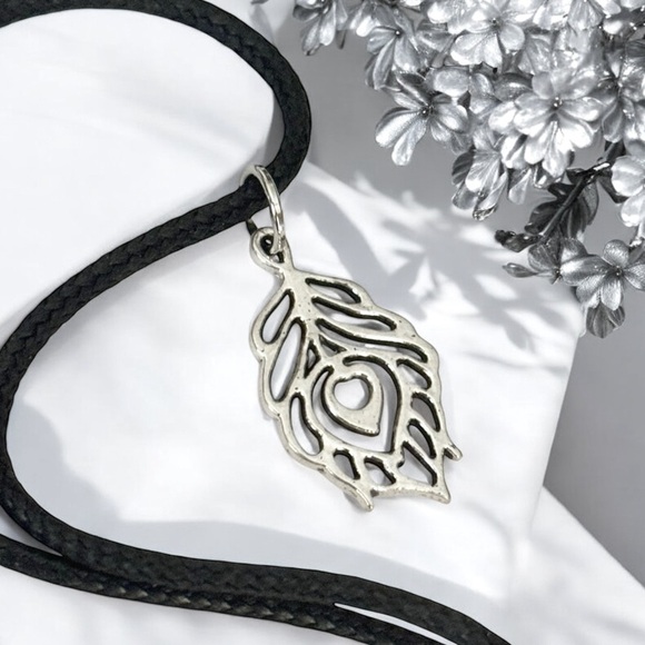5 For $25💫Silver Peacock Feather Pendant Necklace - Picture 5 of 5